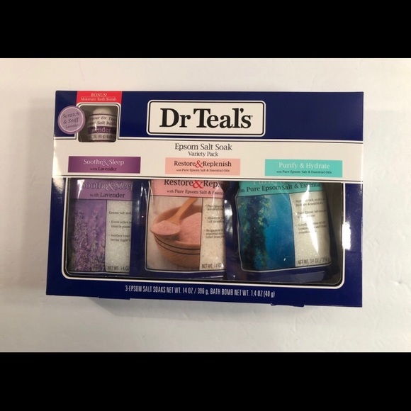 Dr Teals Accessories - Dr Teal's Epsom Salt Soak Variety Gift Set w/Bonus